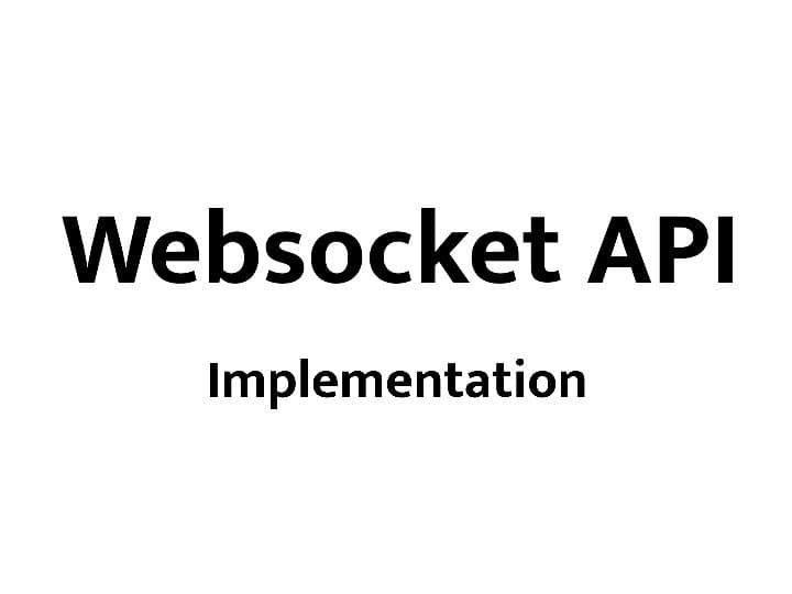 Handle Websocket API Frontend Implementation